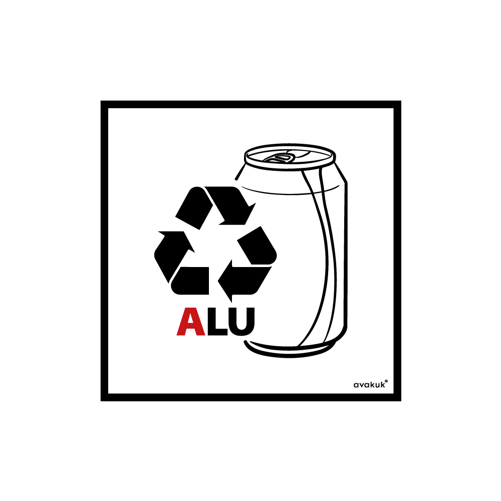 aufkleber alu