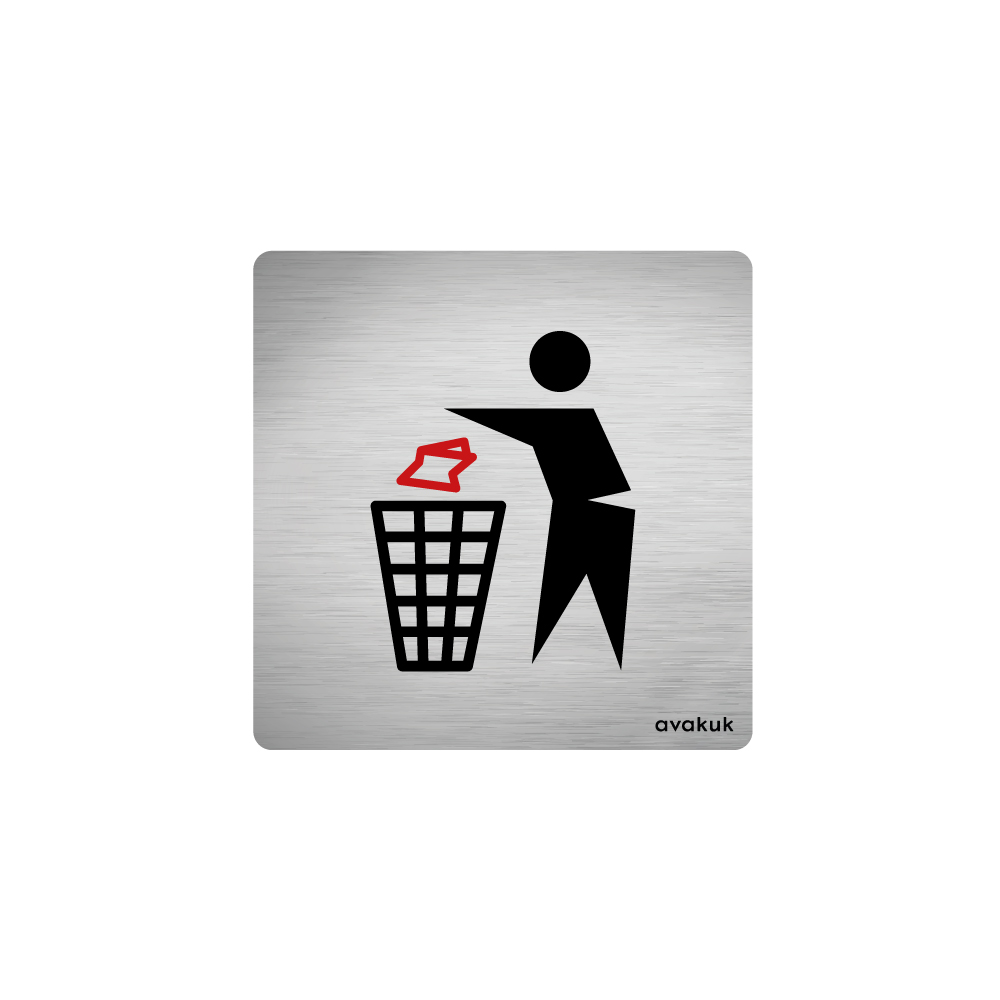 plakette abfall