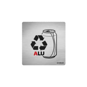 plakette aluminium dosen chromstahl