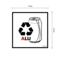 aufkleber aluminium