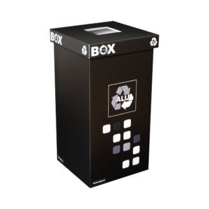 Alu Sammelbehälter – Recyclingbox 85l Black 2.0