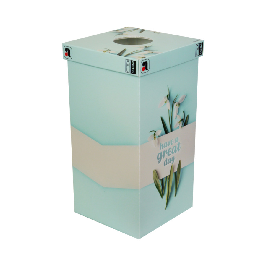 PET Sammelbehälter – Recyclingbox 85l Flowerpower 2.0