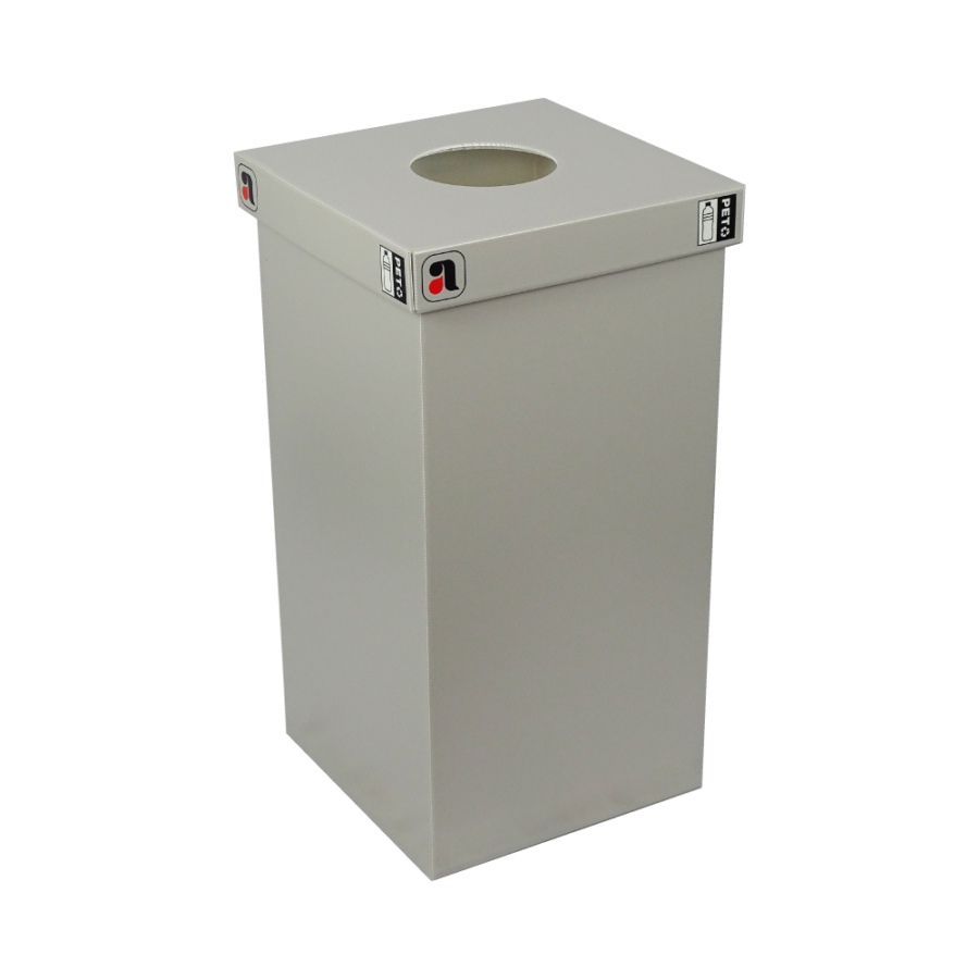 PET Sammelbehälter – Recyclingbox 85l Gray 2.0