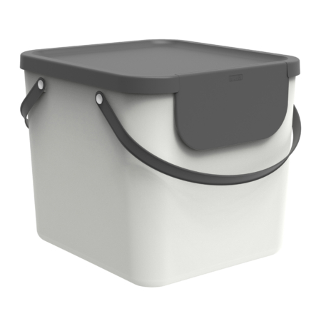 stapelbare recyclingbehälter sammelbehälter für recycling rotho albula 40 liter