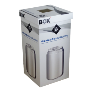 Schlegel_ALU_recyclingbox_personalisiert_pet_behaelter_ sammelbehälter pesonalisiert