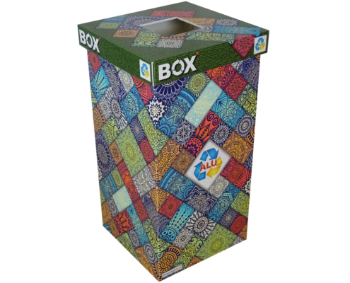 aluminium-sammelbehaelter-recyclingbox-alubox-alubehaelter-mandala-recyceln-nachhaltig-frei-e-commerce-pet-behaelter-petbox-110-85 alu sammelbehaelter recyclingbox