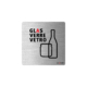 glas plakette