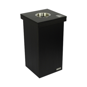 avakuk-dekor-holz-recyclingbox-schwarz-front holz recyclingbox schwarz