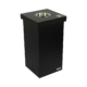 holz recyclingbox schwarz