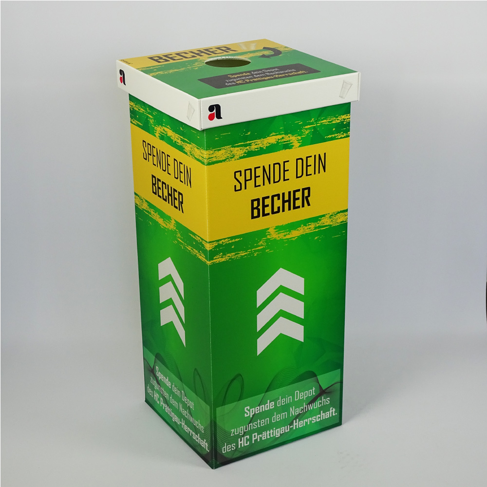 hc-praetigau-eishockey-recyclingbox-personalisiert becher box