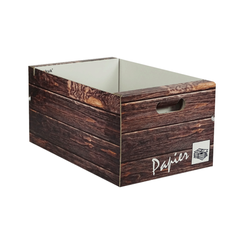 papierbehälter sammelbehälter für altpapier im holz design