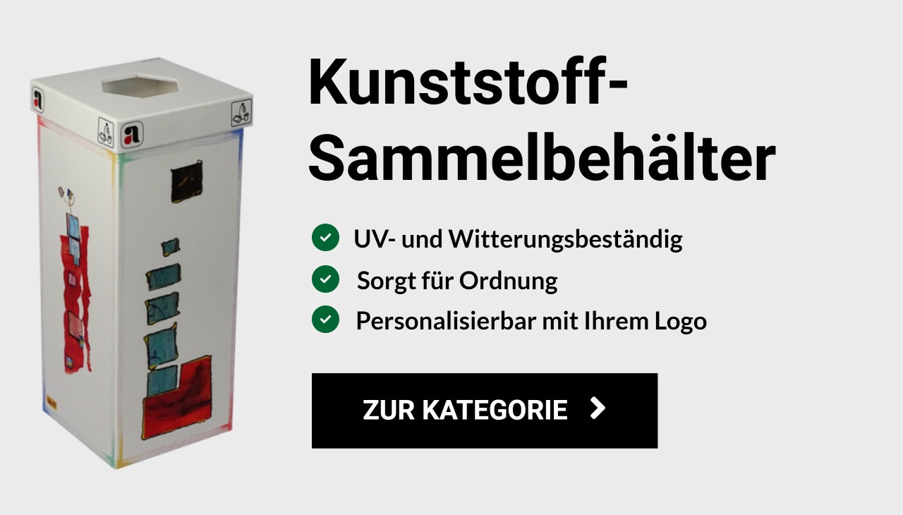 60 liter kunststoff sammelbehälter aus kunststoff mit kunstdesign von isabella boos