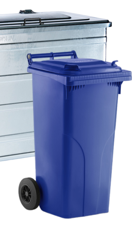2 rad container und stahlcontainer kunststoffcontainer
