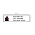 Container Aufkleber Kehrichtsäcke 600 x 150 mm