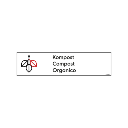 Container Aufkleber Kompost 600 x 150 mm