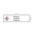 Container Aufkleber Kompost 600 x 150 mm