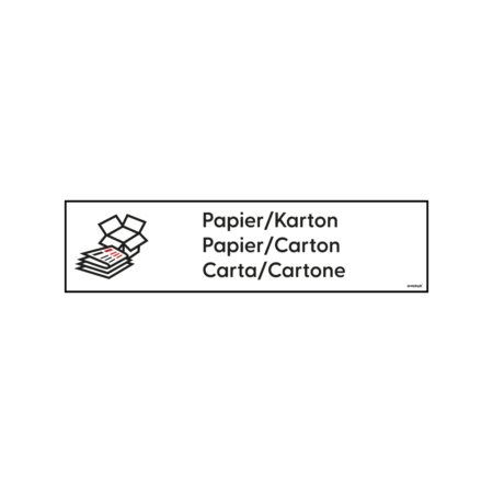 Container Aufkleber Papier/Karton 600 x 150 mm