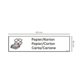 Container Aufkleber Papier/Karton 600 x 150 mm