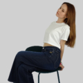 avakuk® Crop Top 160 White