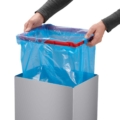 Hailo Abfalleimer 52 Liter grau swing xl mit deckel für Büro und küche