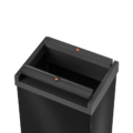 Hailo Abfalleimer 52 Liter schwarz swing xl mit deckel für Büro und küche