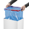 Hailo Abfalleimer 52 Liter weiss swing xl mit deckel für Büro und küche