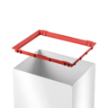 Hailo Abfalleimer 52 Liter weiss swing xl mit deckel für Büro und küche