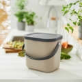 kompostbehälter 6 liter cappuccino für die Küche