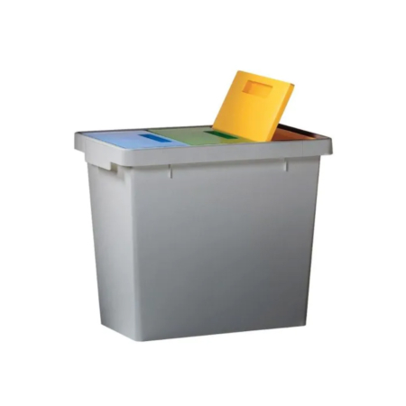 Recyclingbehälter 3-fach für zuhause, Küche