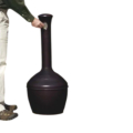 Standaschenbecher aus Kunststoff oval mit 15 Liter Fassungsvermögen geeignet für draussen
