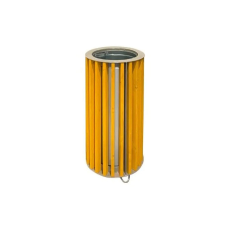 Holzmülleimer rund 50 Liter für Aussenbereich