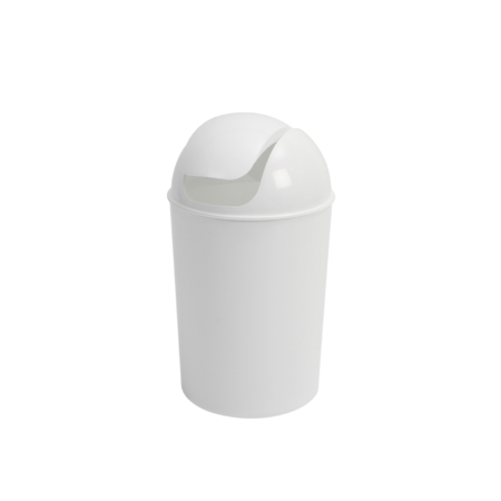 Abfalleimer Kunststoff weiss leicht Schwingdeckel 25 Liter Weiss