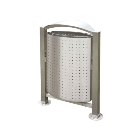 Abfallbehälter Edelstahl mit Kippfunktion