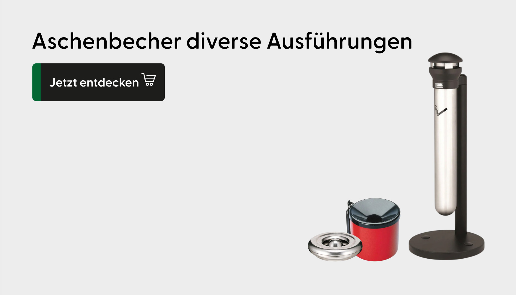 aschenbecher, Standaschenbecher, Wandaschenbecher