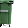 Fusspedal Kuststoffcontainer 660 Liter Seitenansicht