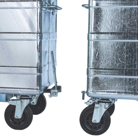 Komplette Kupplung für 880l Container zur Zugbildung