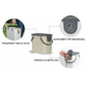 Recyclingbehälter Stapelbar 25l Cappuccino