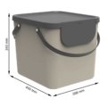 Recyclingbehälter Stapelbar 40l Cappuccino