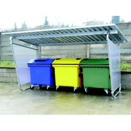 Überdachung Abfallbehälter
